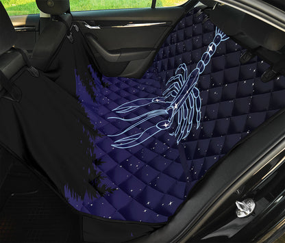 Cancer Constellation Print Pet Car Back Seat Cover