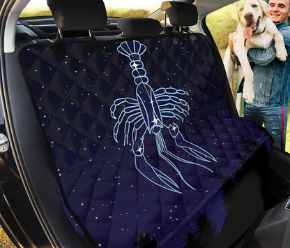 Cancer Constellation Print Pet Car Back Seat Cover