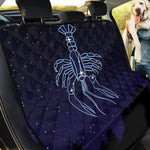 Cancer Constellation Print Pet Car Back Seat Cover
