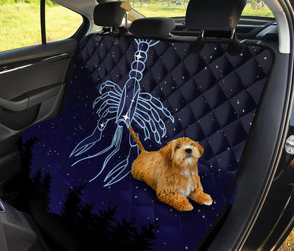 Cancer Constellation Print Pet Car Back Seat Cover