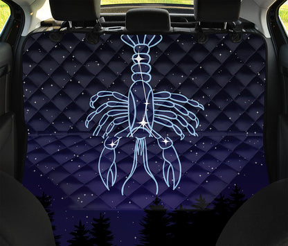 Cancer Constellation Print Pet Car Back Seat Cover
