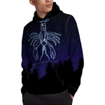 Cancer Constellation Print Pullover Hoodie