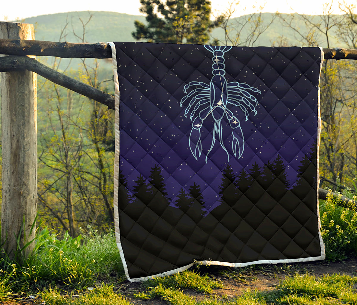 Cancer Constellation Print Quilt