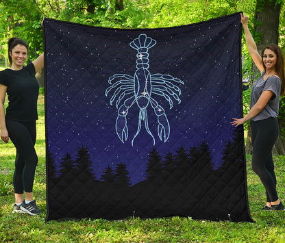 Cancer Constellation Print Quilt