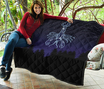 Cancer Constellation Print Quilt