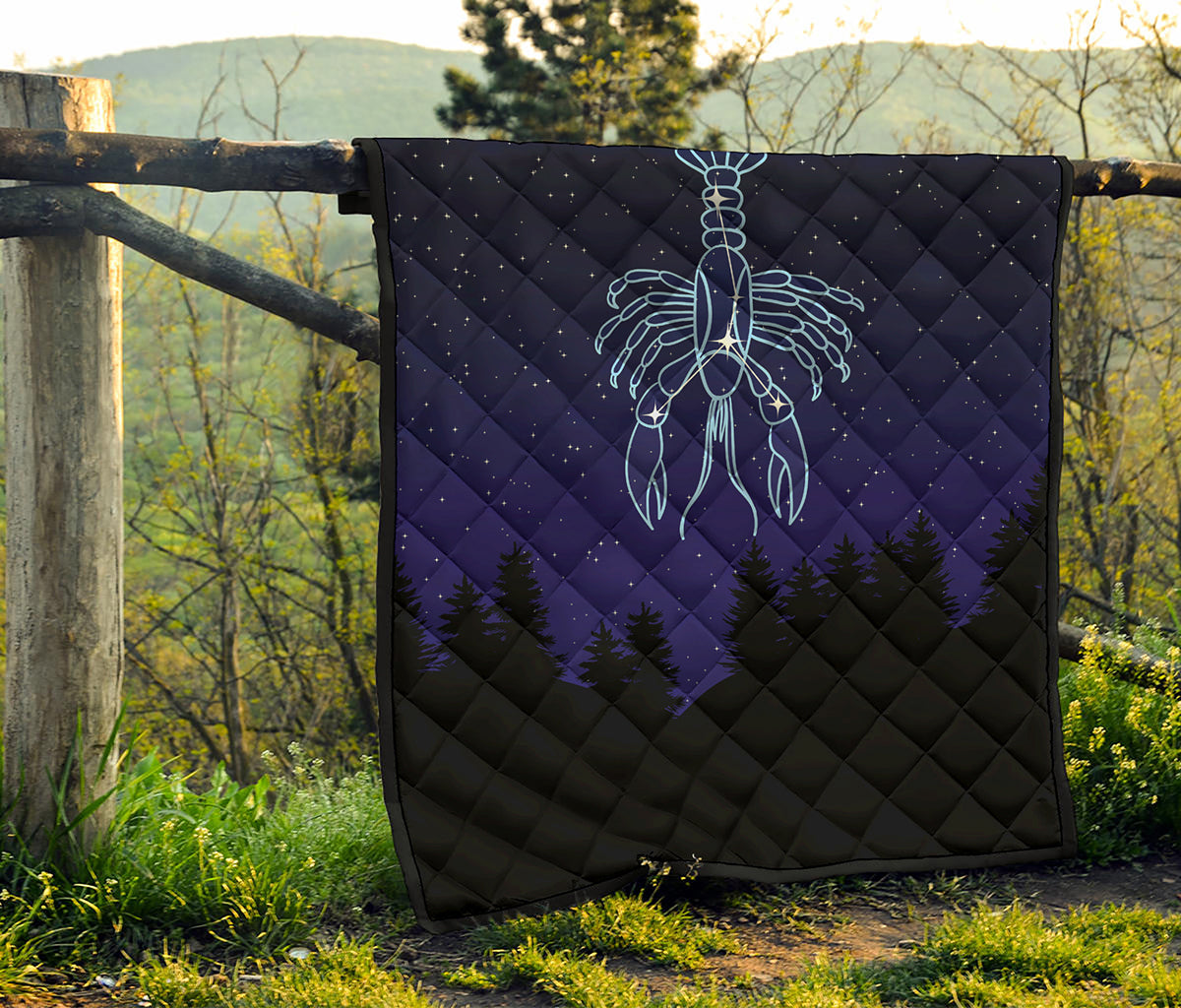 Cancer Constellation Print Quilt