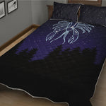 Cancer Constellation Print Quilt Bed Set