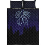 Cancer Constellation Print Quilt Bed Set