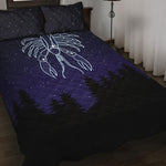 Cancer Constellation Print Quilt Bed Set