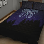 Cancer Constellation Print Quilt Bed Set