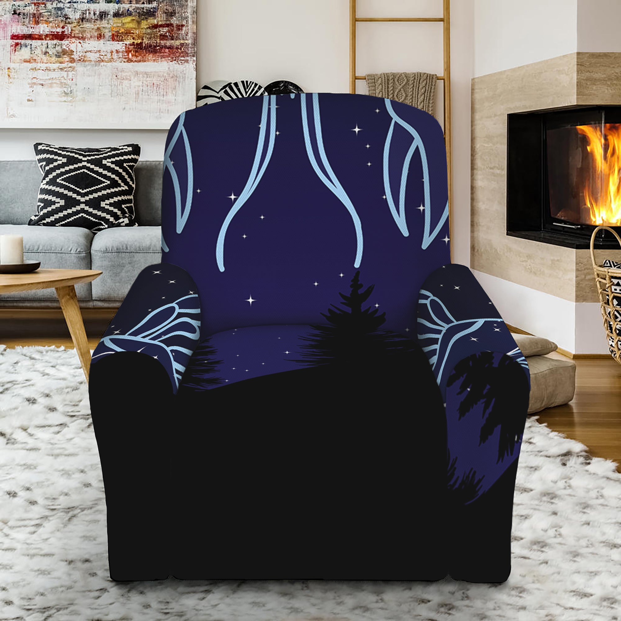 Cancer Constellation Print Recliner Slipcover