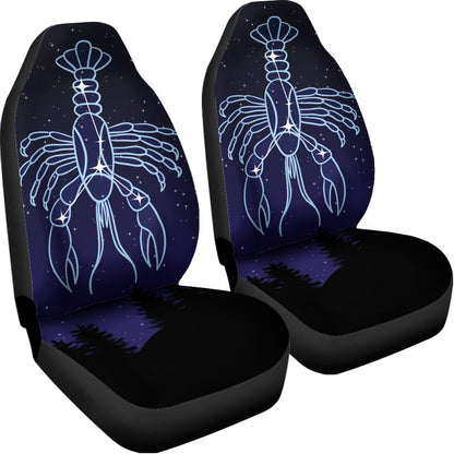 Cancer Constellation Print Universal Fit Car Seat Covers