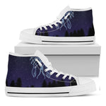 Cancer Constellation Print White High Top Shoes