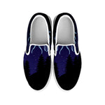 Cancer Constellation Print White Slip On Shoes