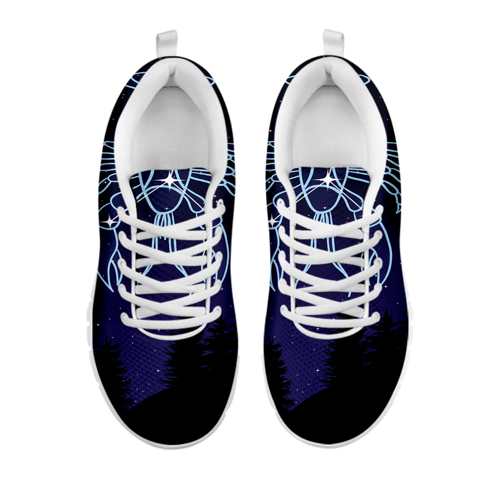Cancer Constellation Print White Sneakers
