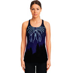 Cancer Constellation Print Women's Racerback Tank Top