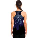 Cancer Constellation Print Women's Racerback Tank Top