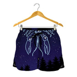 Cancer Constellation Print Women's Shorts