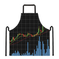 Candlestick Stock Graph Chart Print Apron