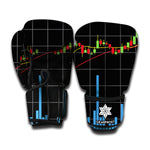 Candlestick Stock Graph Chart Print Boxing Gloves