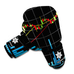 Candlestick Stock Graph Chart Print Boxing Gloves