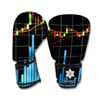 Candlestick Stock Graph Chart Print Boxing Gloves