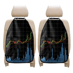 Candlestick Stock Graph Chart Print Car Seat Organizers