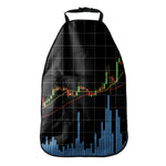 Candlestick Stock Graph Chart Print Car Seat Organizers