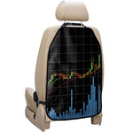 Candlestick Stock Graph Chart Print Car Seat Organizers