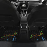 Candlestick Stock Graph Chart Print Front and Back Car Floor Mats