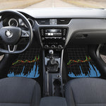 Candlestick Stock Graph Chart Print Front Car Floor Mats