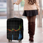Candlestick Stock Graph Chart Print Luggage Cover