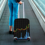 Candlestick Stock Graph Chart Print Luggage Cover