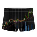 Candlestick Stock Graph Chart Print Men's Boxer Briefs