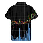 Candlestick Stock Graph Chart Print Men's Short Sleeve Shirt