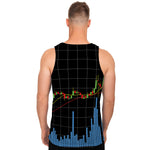 Candlestick Stock Graph Chart Print Men's Tank Top