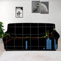 Candlestick Stock Graph Chart Print Sofa Cover