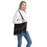 Candlestick Stock Graph Chart Print Tote Bag
