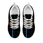 Candlestick Stock Graph Chart Print White Sneakers