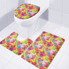 Candy And Jelly Pattern Print 3 Piece Bath Mat Set