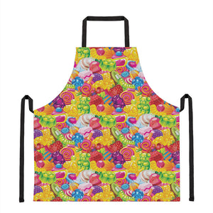 Candy And Jelly Pattern Print Apron