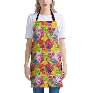 Candy And Jelly Pattern Print Apron