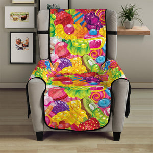 Candy And Jelly Pattern Print Armchair Protector