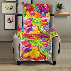 Candy And Jelly Pattern Print Armchair Protector