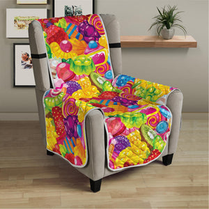 Candy And Jelly Pattern Print Armchair Protector