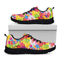 Candy And Jelly Pattern Print Black Running Shoes