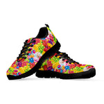 Candy And Jelly Pattern Print Black Sneakers