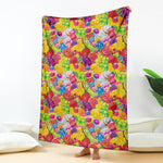 Candy And Jelly Pattern Print Blanket