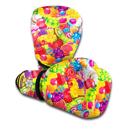 Candy And Jelly Pattern Print Boxing Gloves