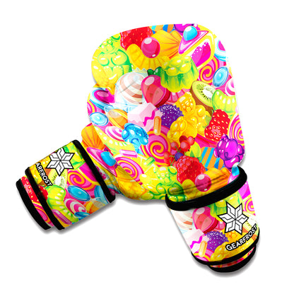 Candy And Jelly Pattern Print Boxing Gloves